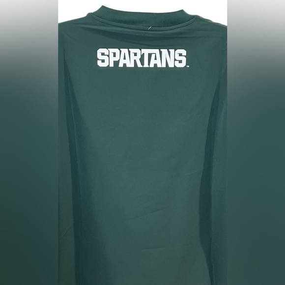 Nike Michigan State Spartans Green Long Sleeve Jacket Pullover - Picture 4 of 5